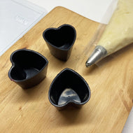 3 pc Heart Mousse Cup