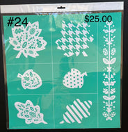 Chalk Couture FALL LEAVES Silk Screen